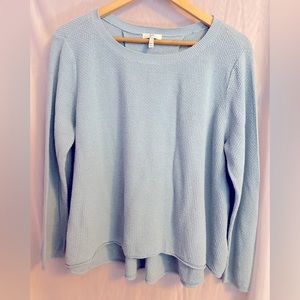 Joie Blue Linen Sweater